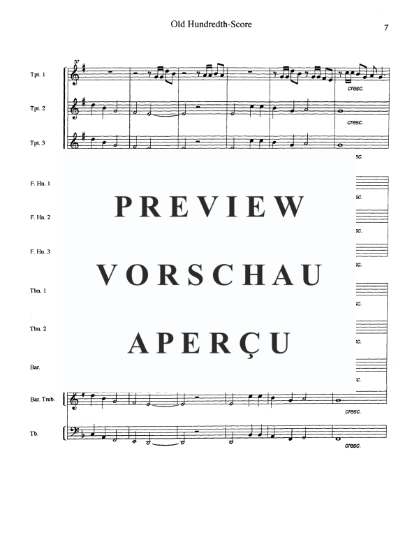 Produktgalerie: Seite 9 von 11 Old Hundreth, , Blechbläser Ensemble 10-stimmig