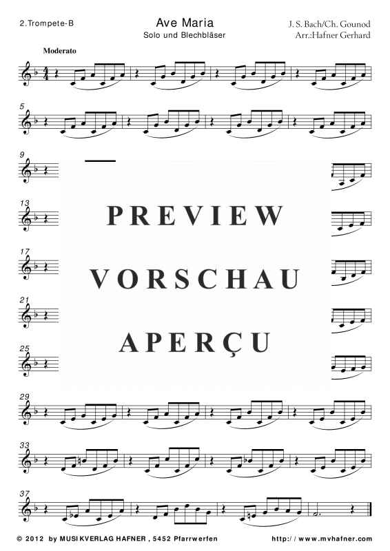 Produktgalerie: Seite 9 von 11 Ave Maria, , (Blechbläser Quintett)