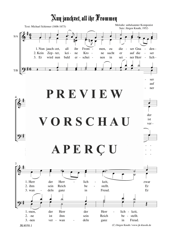 gallery: Nun jauchzet, all ihr Frommen, , (Gemischter Chor)