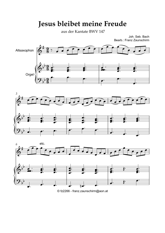Produktbild zu: Jesus bleibet meine FreudeJoh. Seb. Bach