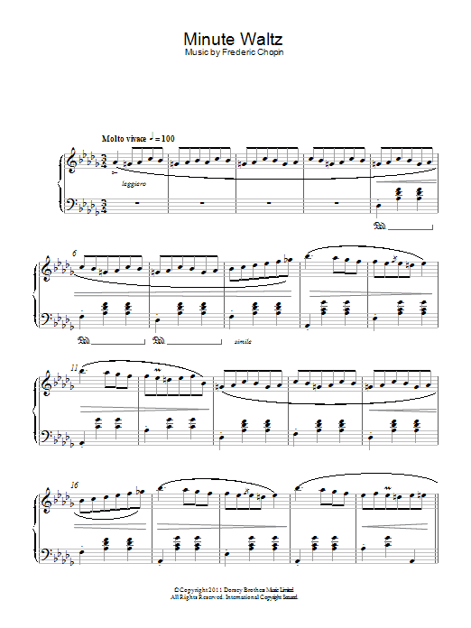Product gallery: Page 1 of 1 Minute Waltz, Frederic Chopin