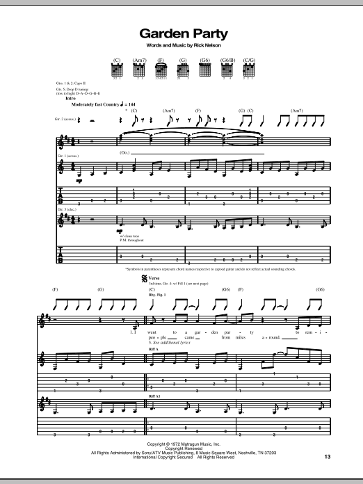 Product gallery: Page 1 of 1 Garden Party, Ricky Nelson