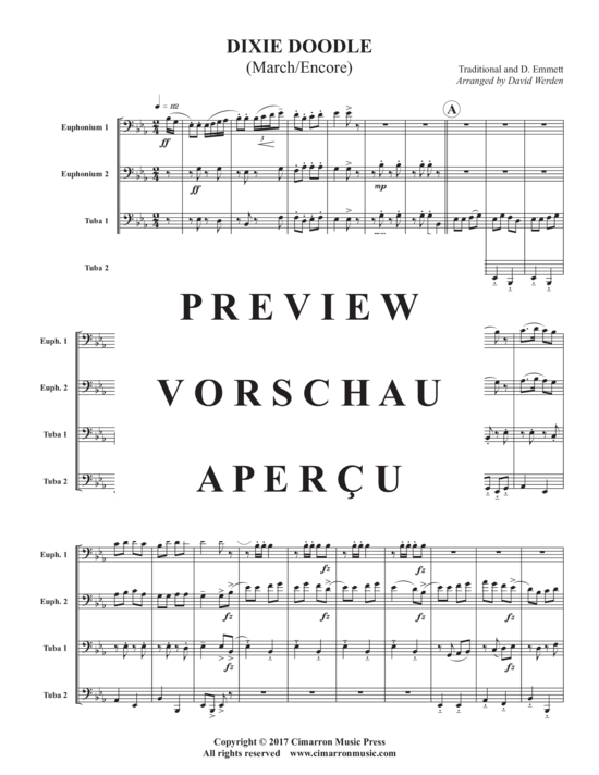 Product gallery: Page 3 of 11 Dixie Doodle , , (Tuba Quartett EETT)