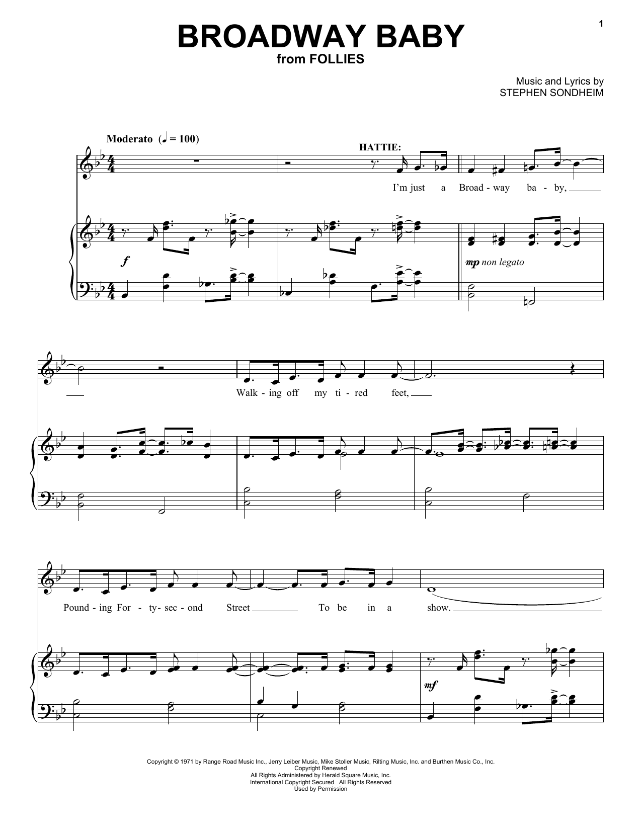 Produktbild zu: Broadway Baby