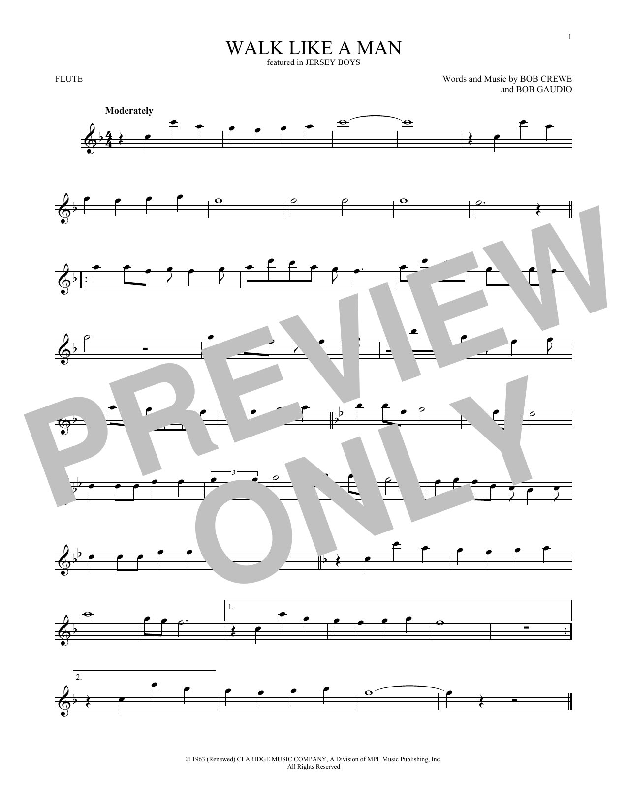 Product gallery: Page 1 of 1 Walk Like A Man, The Four Seasons