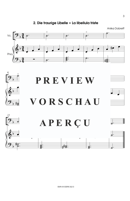 gallery: Fünf kleine Insekten, , Violoncello und Klavier