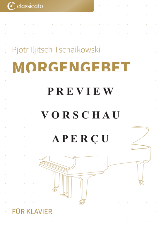 Product gallery: Page 2 of 4 Morgengebet - Nr. 1 aus Kinderalbum op. 39 , , Piano Solo