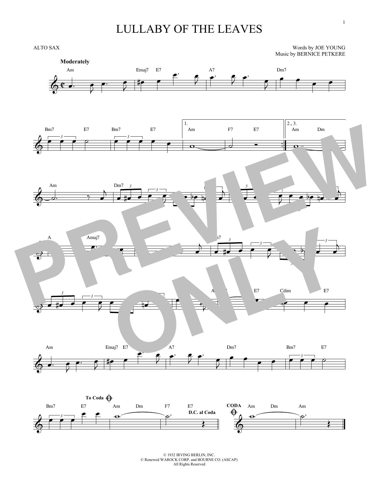 Product gallery: Page 1 of 1 Lullaby Of The Leaves, Bernice Petkere