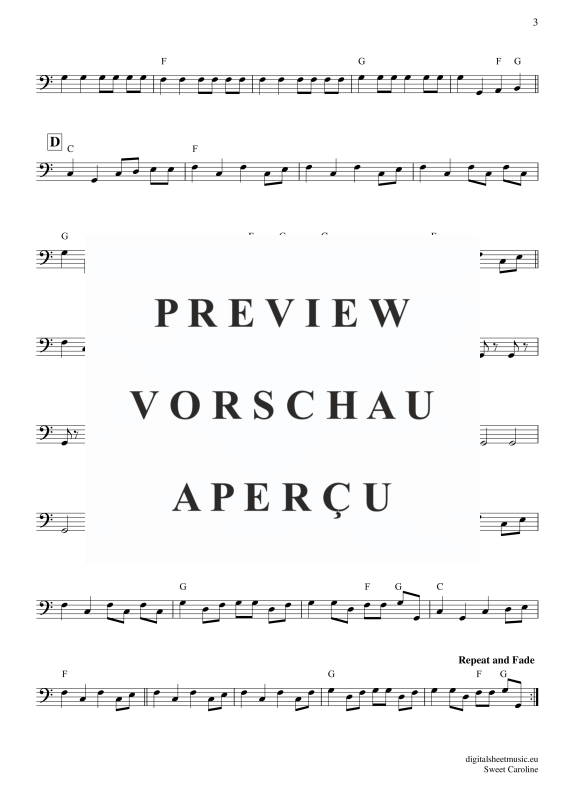 Product gallery: Page 4 of 7 Sweet Caroline , Diamond, Neil, Bass Guitar