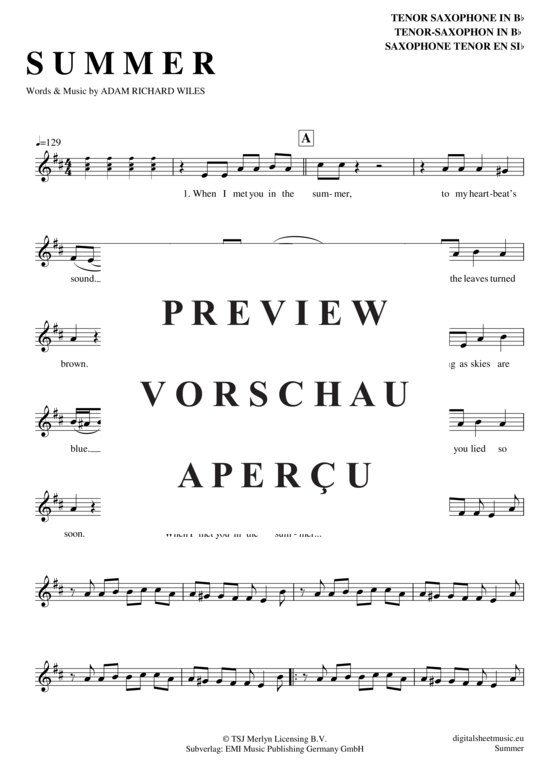 gallery: Summer , Harris, Calvin, Tenor Saxophone