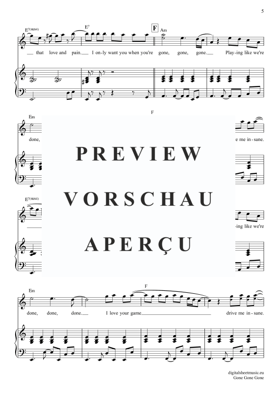 Produktgalerie: Seite 6 von 11 Gone Gone Gone, Guetta, David Swims, Teddy Tones And I, Gesang mit Klavierbegleitung