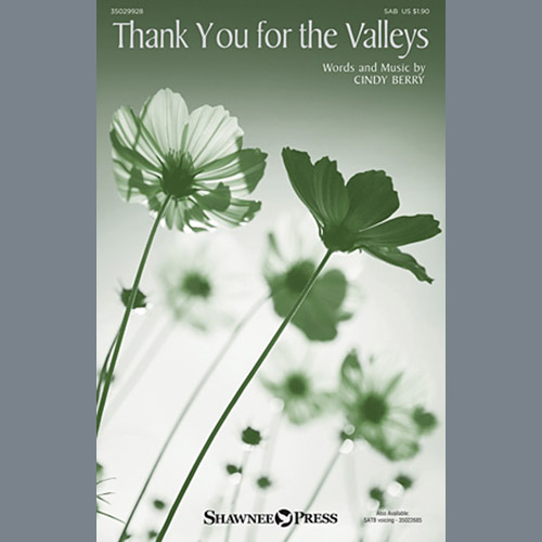 cover: Thank You For The Valleys, Cindy Berry, Chor