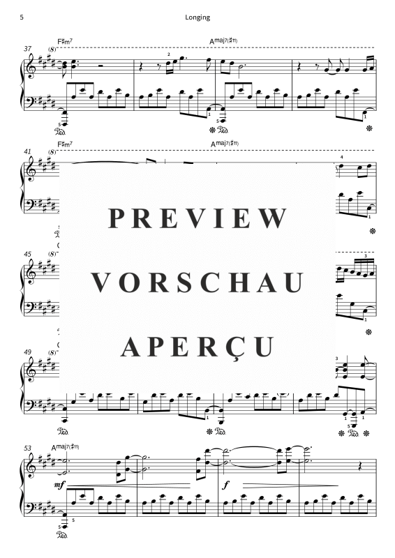 Produktgalerie: Seite 7 von 8 Longing, , Klavier Solo