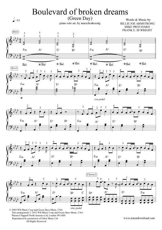 Product picture to: Boulevard of broken dreamsGreen Day