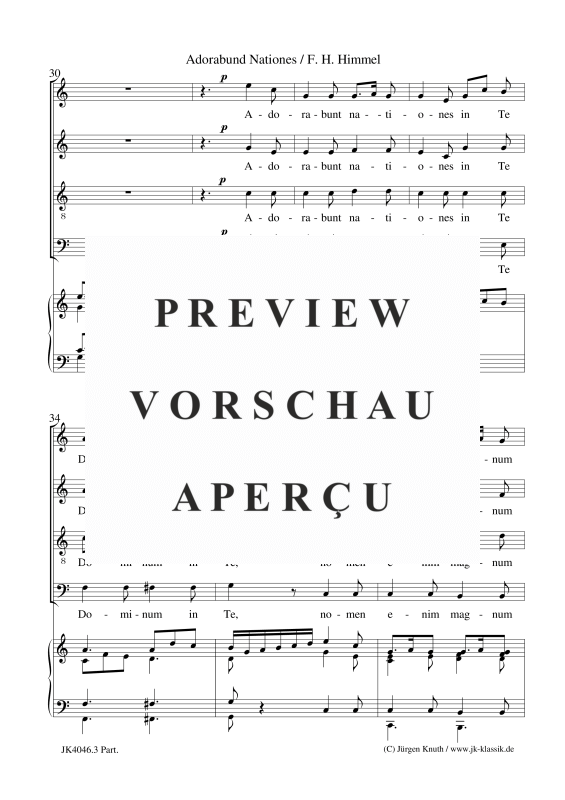 gallery: Adorabund Nationes (Weihnachtsmotette), , (Gemischter Chor und Orgel)