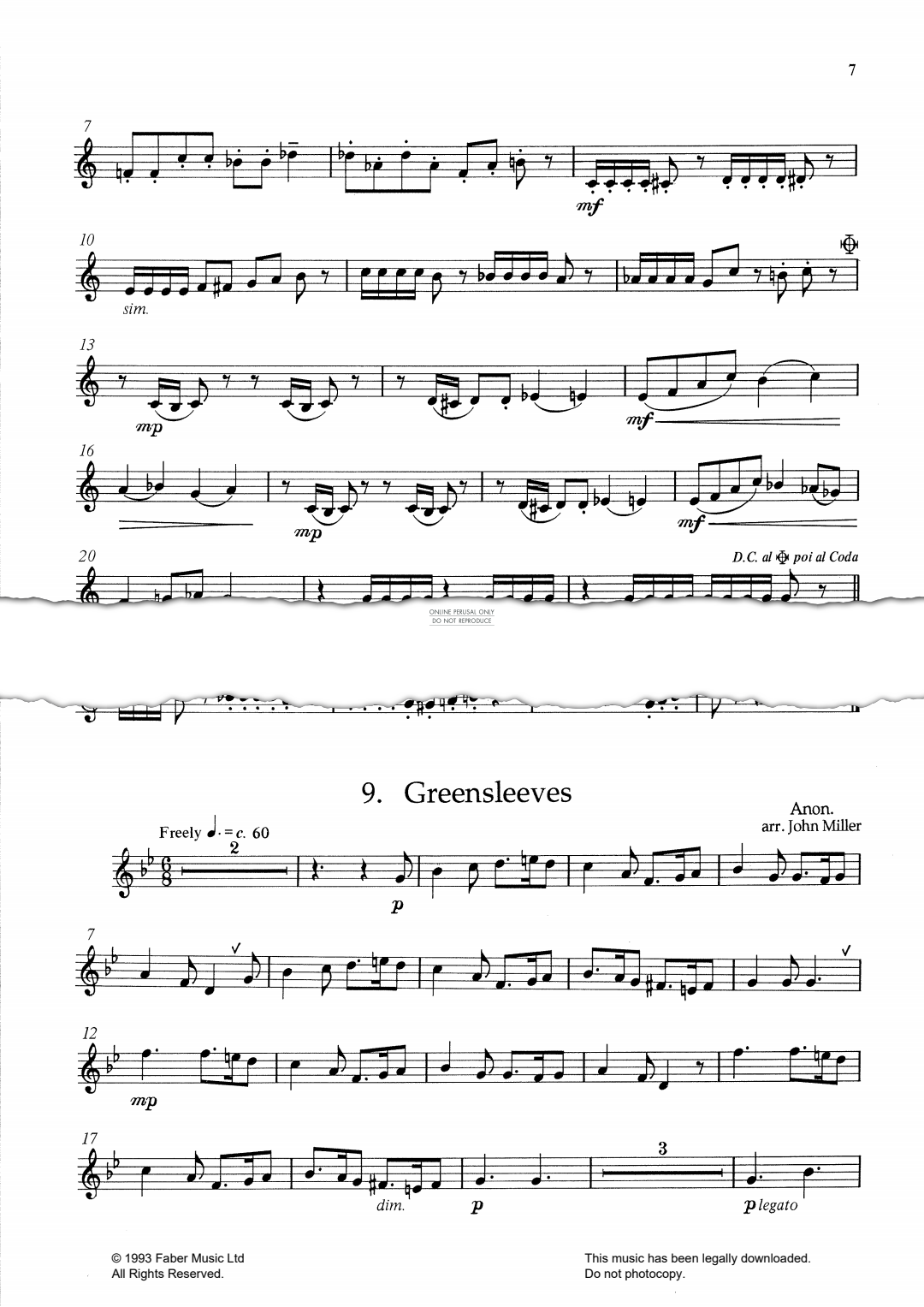 Produktgalerie: Seite 1 von 1 Greensleeves, Traditional, Klavier, Trompete
