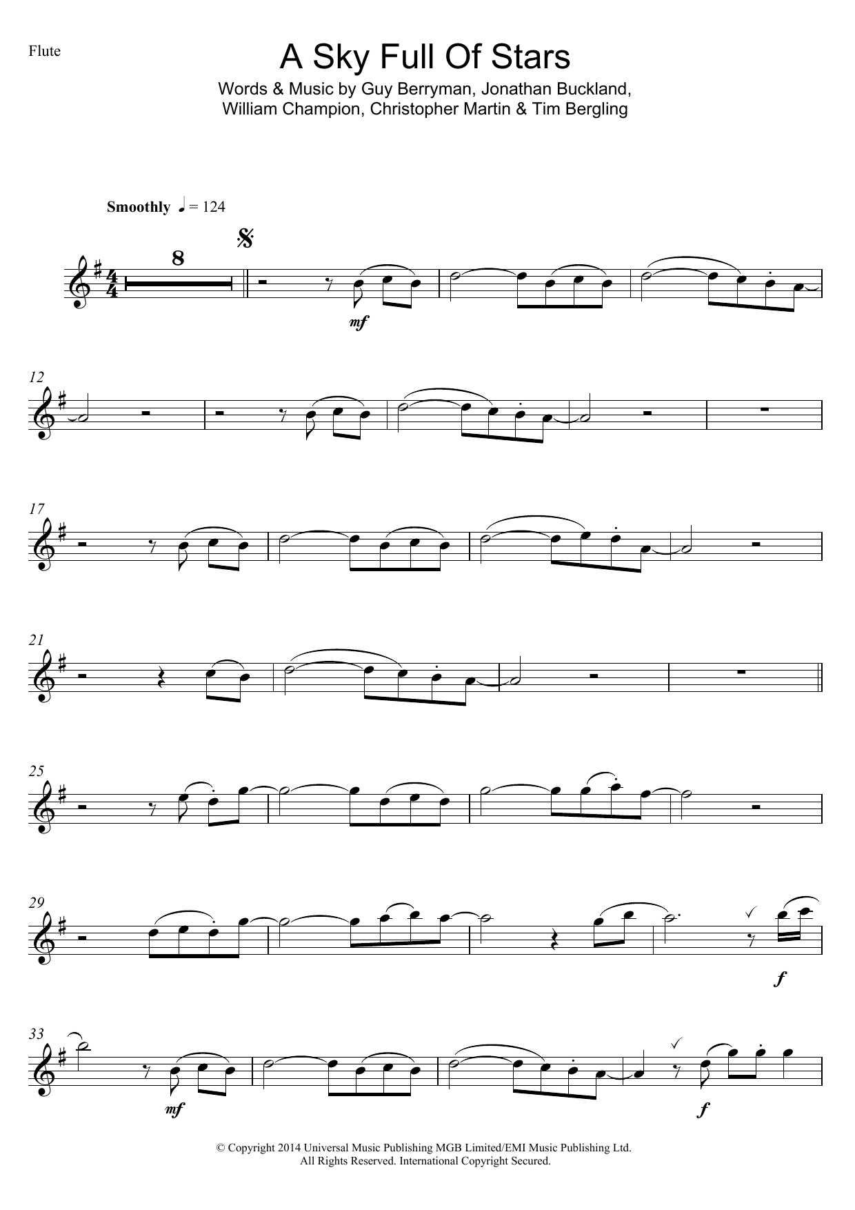 Product gallery: Page 1 of 1 A Sky Full Of Stars, Coldplay