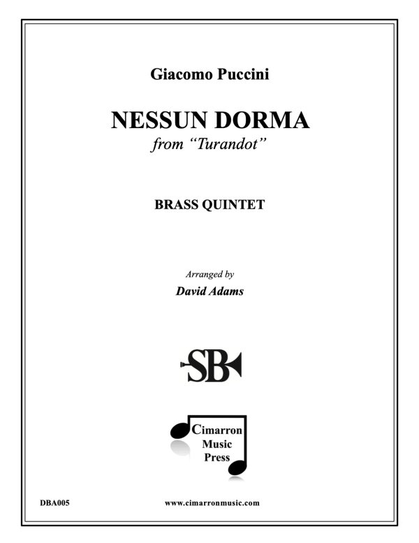 cover: Nessun Dorma, , Brass Quintet