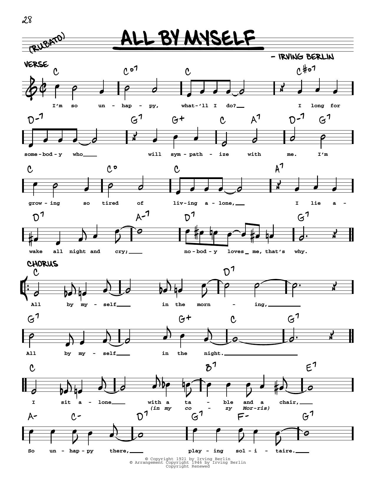 Produktbild zu: All By Myself (arr. Robert Rawlins)