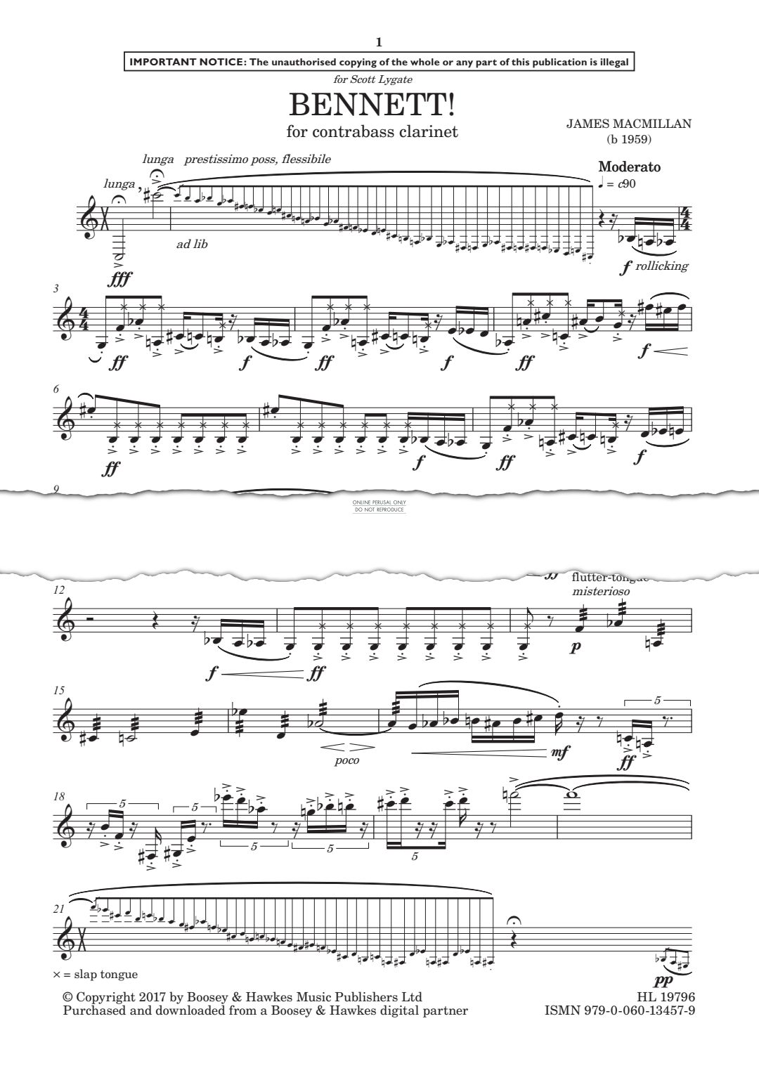 Produktgalerie: Seite 1 von 1 Bennett!, James MacMillan, Klarinette