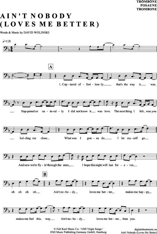 Product picture to: Ain´t nobody (loves me better) Felix Jaehn feat. Jasmine Thompson