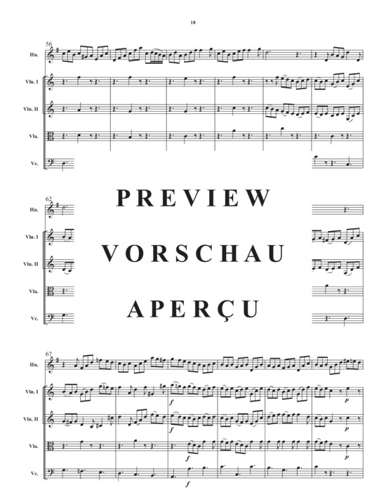 Produktgalerie: Seite 20 von 21 Concerto in a minor , , (Streicher Quartett + Horn in F Solo)