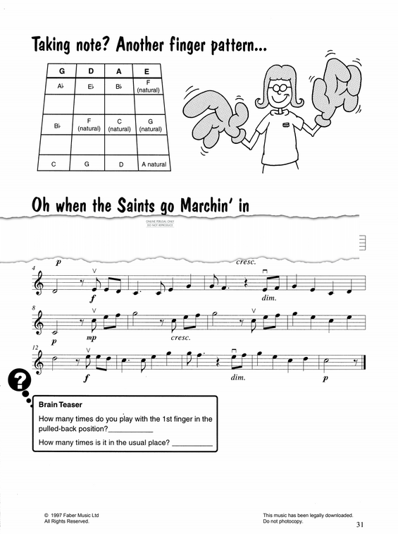 Produktgalerie: Seite 1 von 1 Oh When The Saints, , Violine