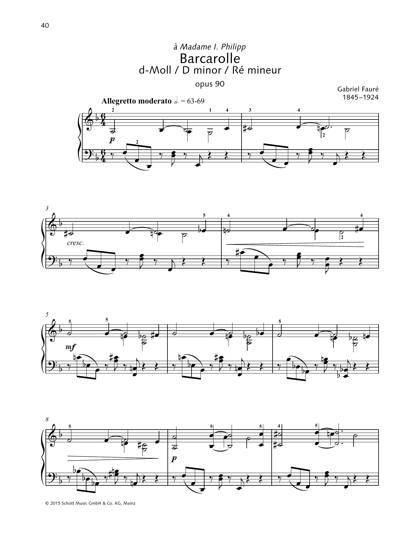 Produktbild zu: Barcarolle