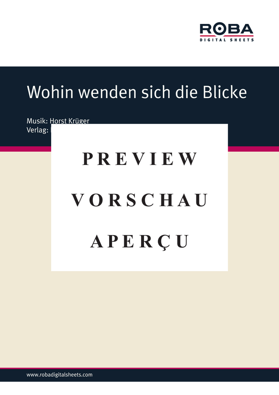 Product gallery: Page 2 of 3 Wohin wenden sich die Blicke , Krüger, Horst, Piano and Voice