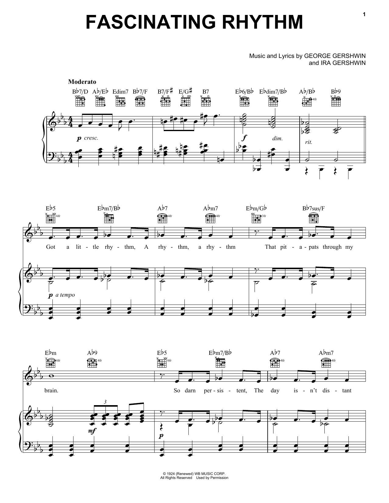 Product gallery: Page 1 of 1 Fascinating Rhythm, George Gershwin