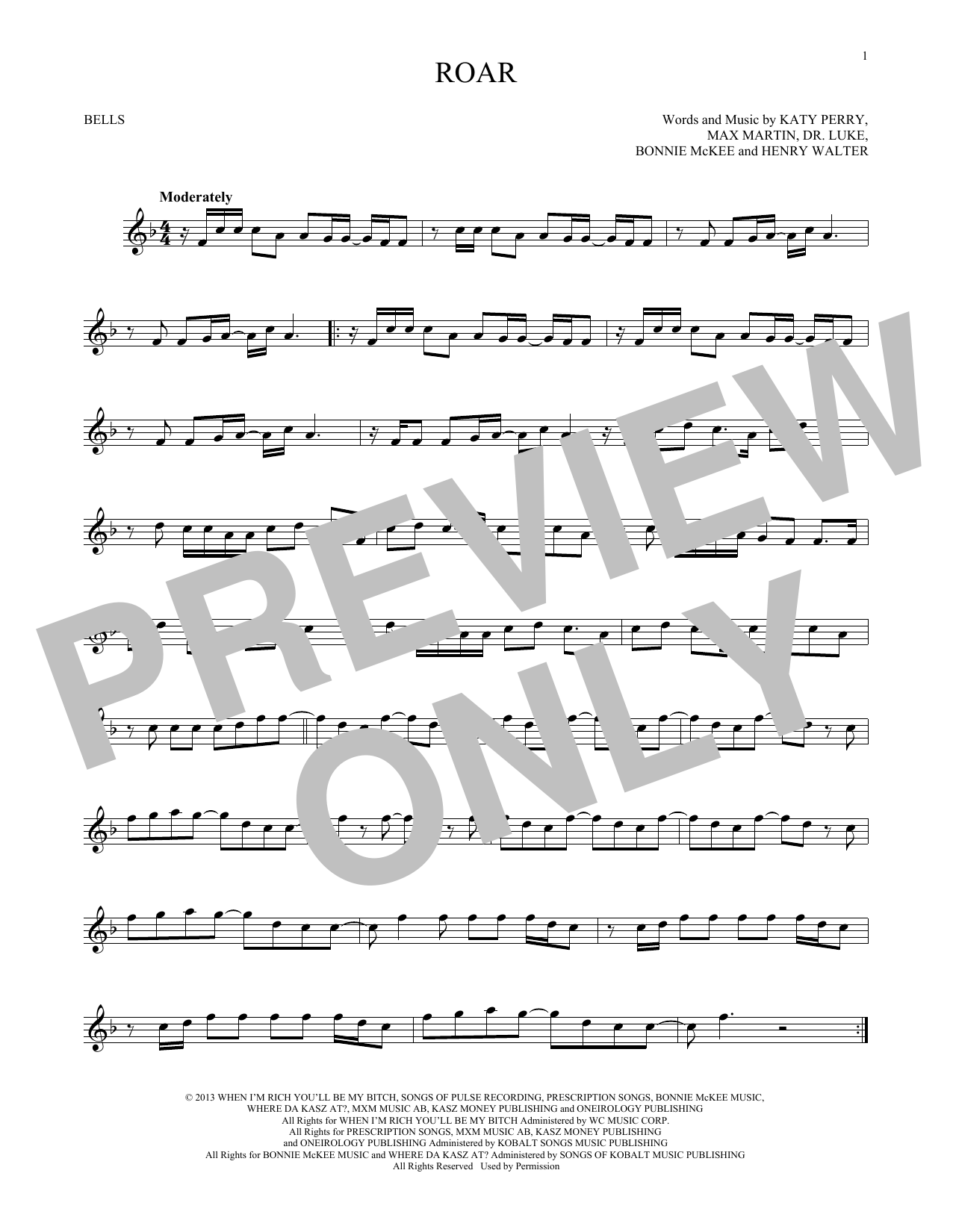 Produktgalerie: Seite 1 von 1 Roar, Katy Perry, Percussion