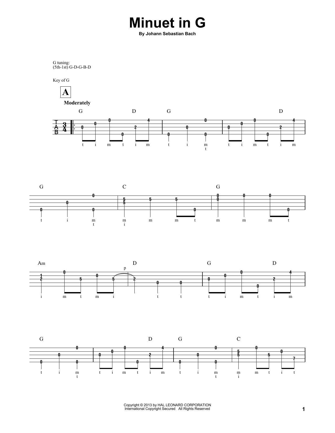 Produktgalerie: Seite 1 von 1 Minuet In G, Mark Phillips, Banjo