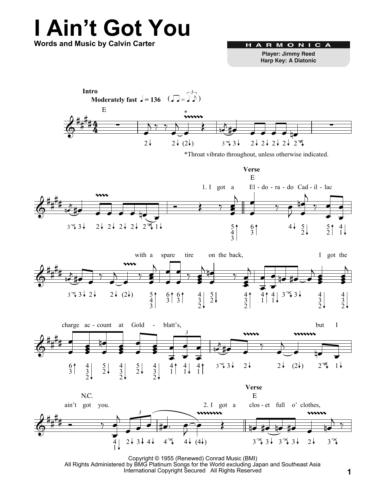 Product gallery: Page 1 of 1 I Ain't Got You, Jimmy Reed