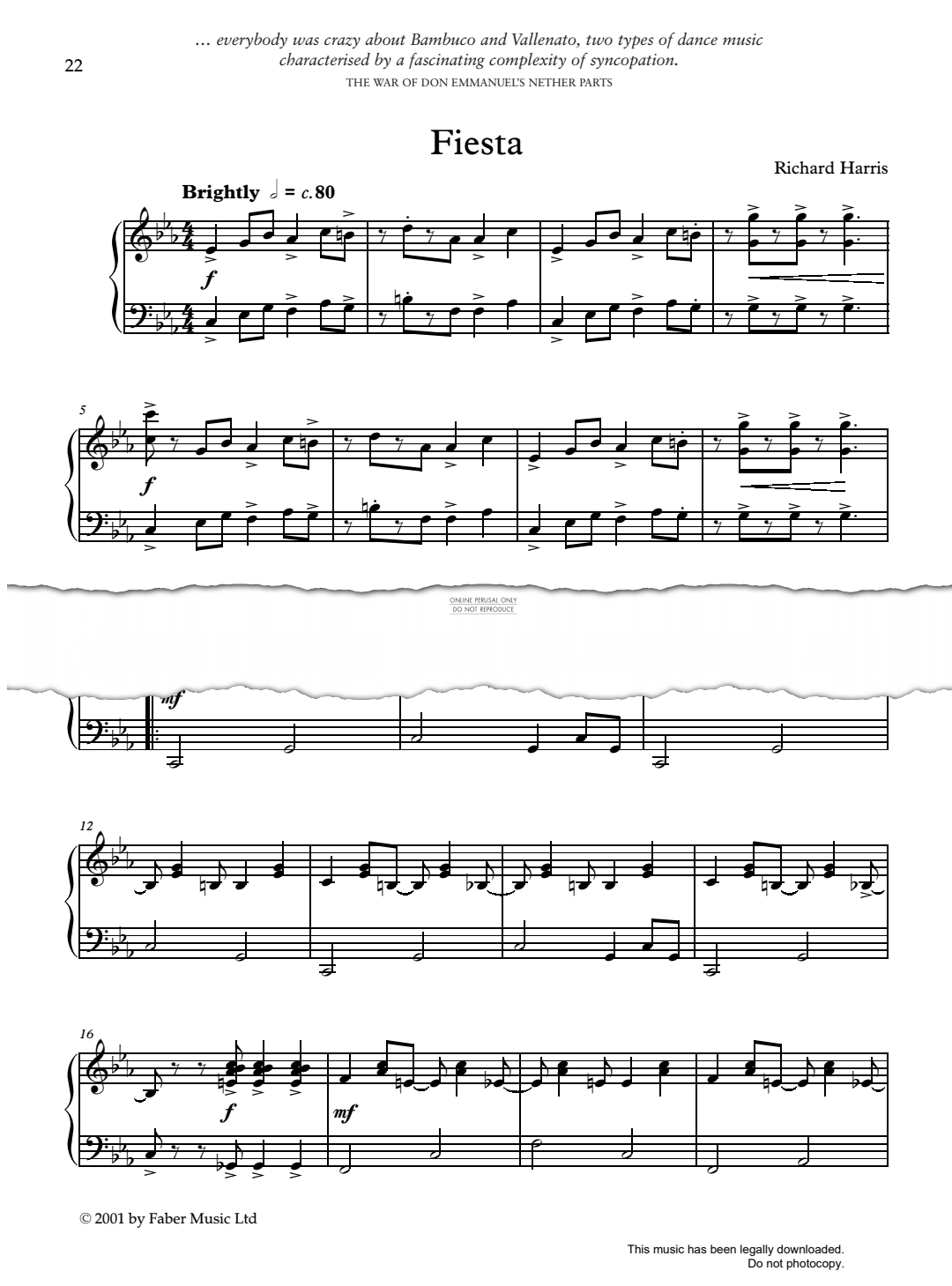 Produktgalerie: Seite 1 von 1 Fiesta, Richard Harris, Klavier
