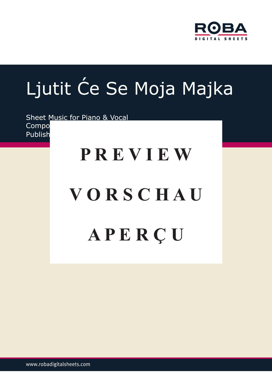 gallery: Ljutit Ce Se Moja Majka , , (Klavier + Gesang)