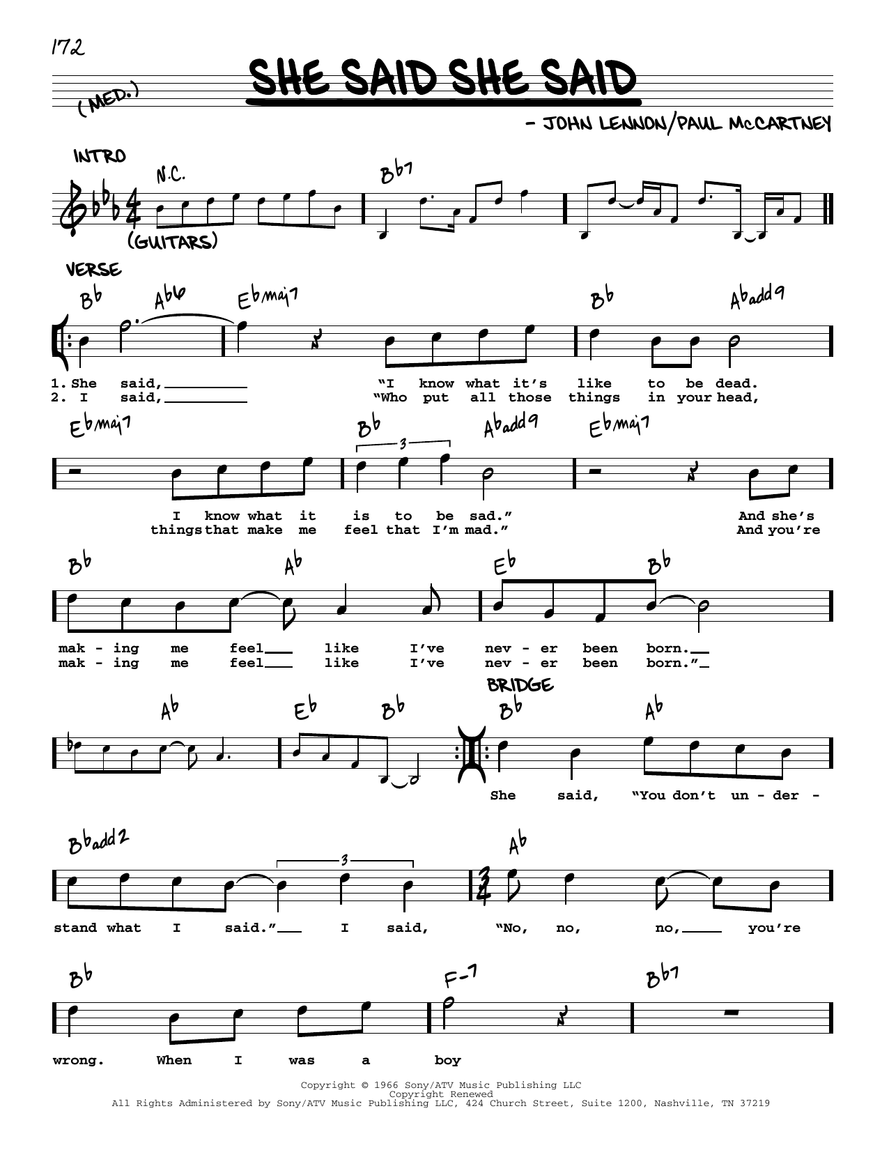 Product picture to: She Said She Said [Jazz version]