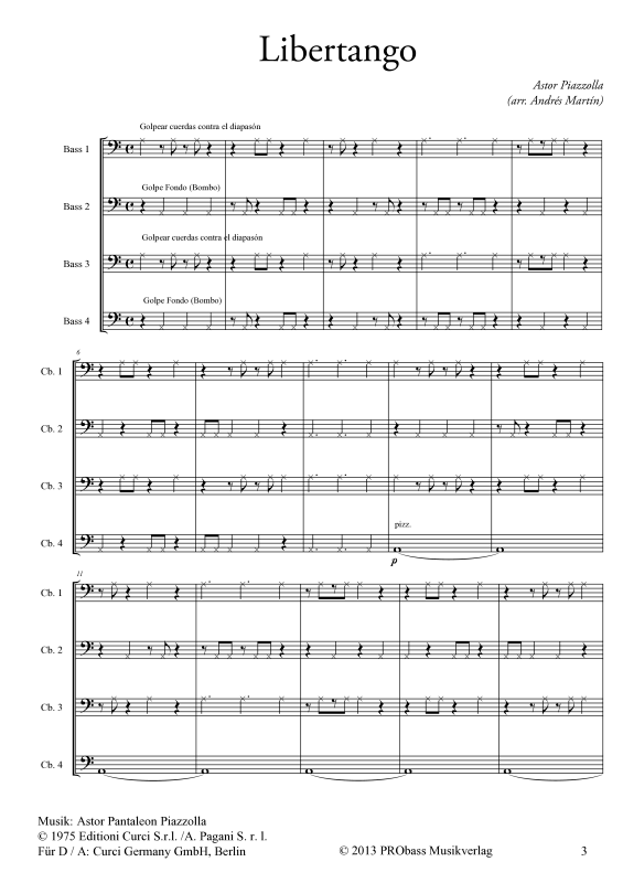 gallery: Libertango, , Double Bass Quartet