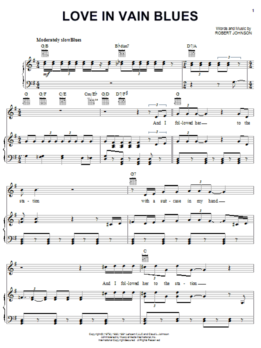 Produktbild zu: Love In Vain Blues