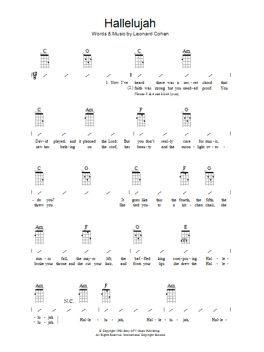 Produktbild zu:  Hallelujah - Leonard Cohen