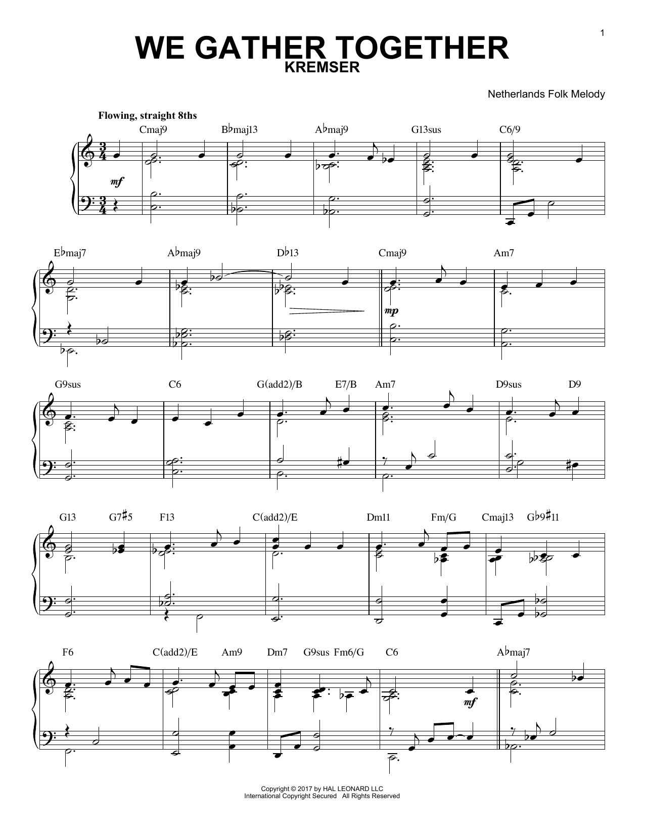 Product picture to: We Gather Together [Jazz version]