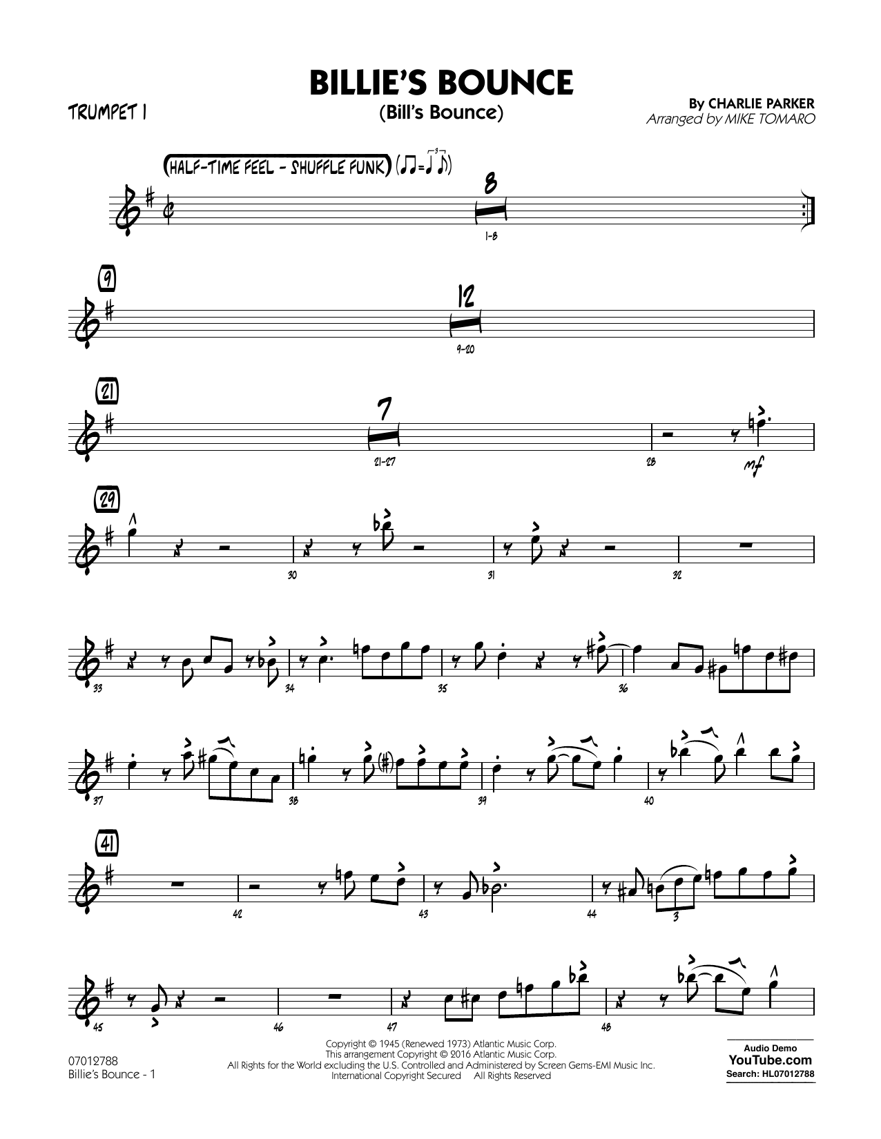 Produktgalerie: Seite 1 von 1 Billie's Bounce - Trumpet 1, 