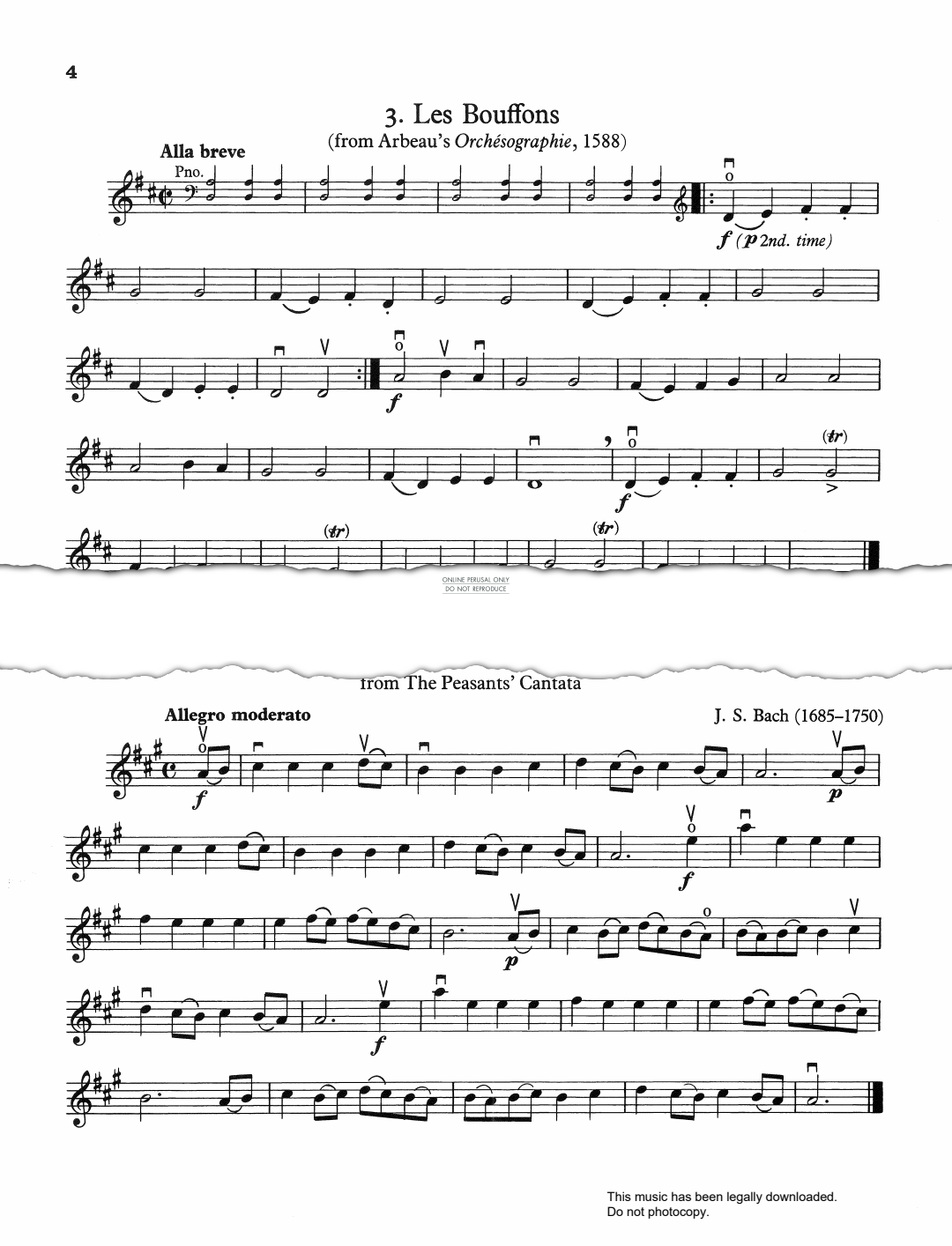 Product gallery: Page 1 of 1 March (from 'The Peasants' Cantata'), Johann Sebastian Bach