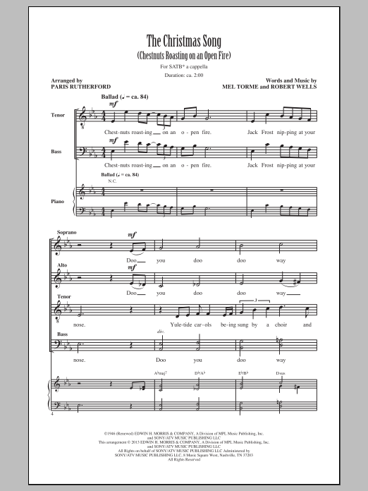 Produktbild zu: The Christmas Song (Chestnuts Roasting On An Open Fire)