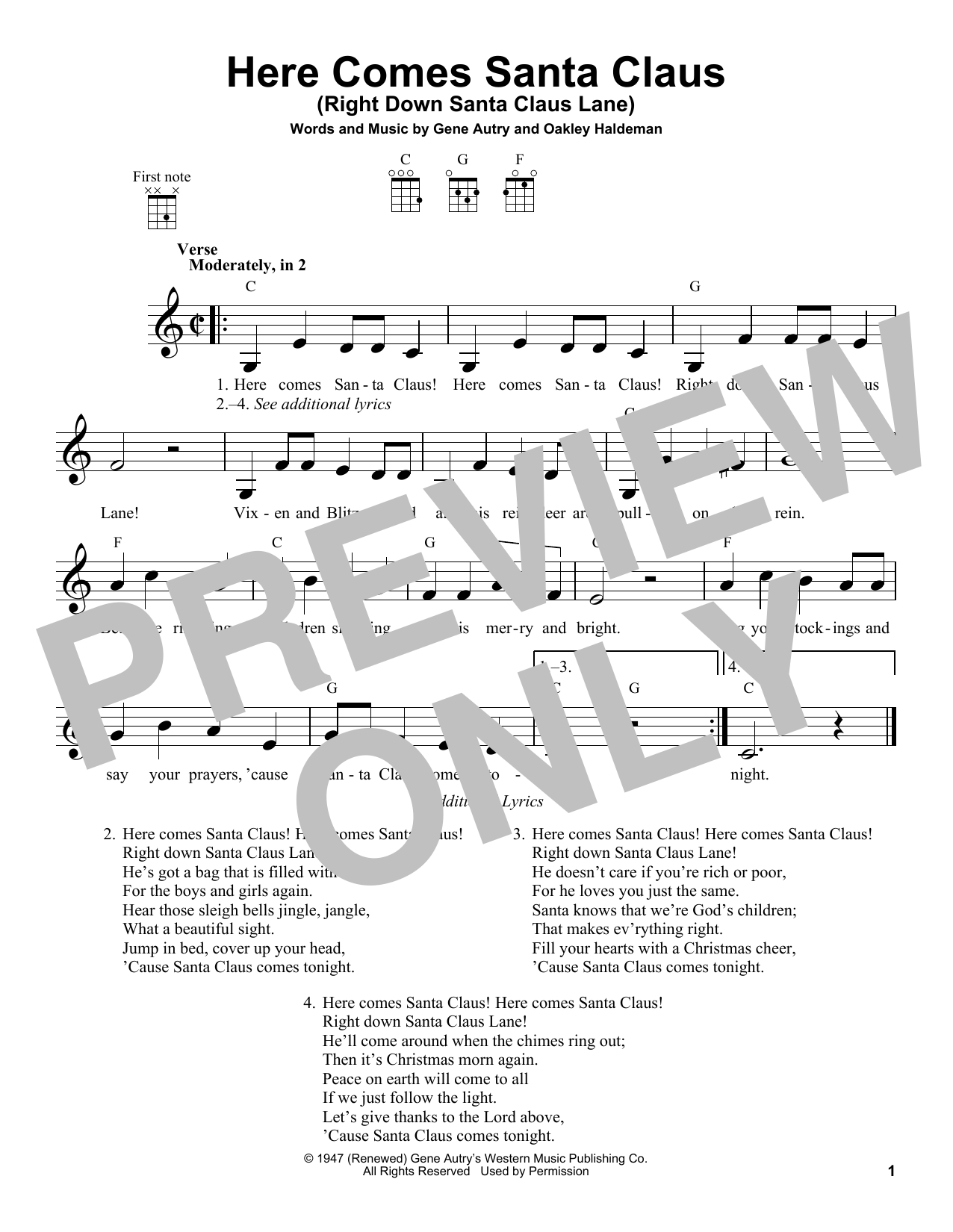 Product gallery: Page 1 of 1 Here Comes Santa Claus (Right Down Santa Claus Lane), The Carpenters