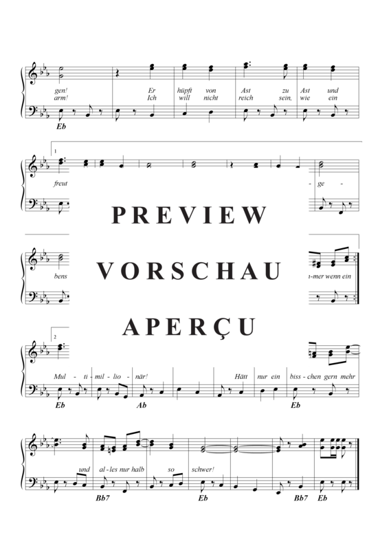 Produktgalerie: Seite 6 von 6 Immer wenn ein Vogel singt , Rehmann, Beny, Klavier und Gesang