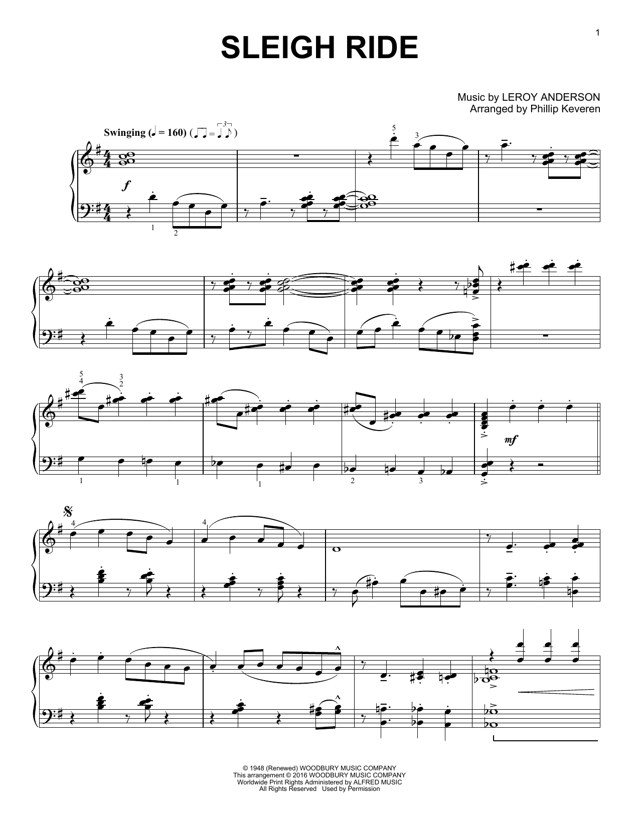Product gallery: Page 1 of 1 Sleigh Ride (arr. Phillip Keveren), Leroy Anderson