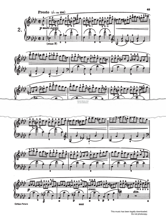 Produktgalerie: Seite 1 von 1 Etüde Op.25 No.2, Frederic Chopin, Klavier