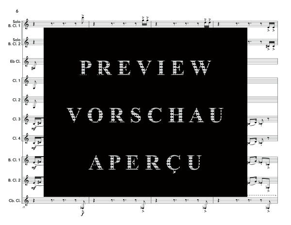Produktgalerie: Seite 10 von 11 Bass Clarinet Double Concerto, , (Klarinetten Ensemble 2x Bass Klarinette und Klarinettenchor)