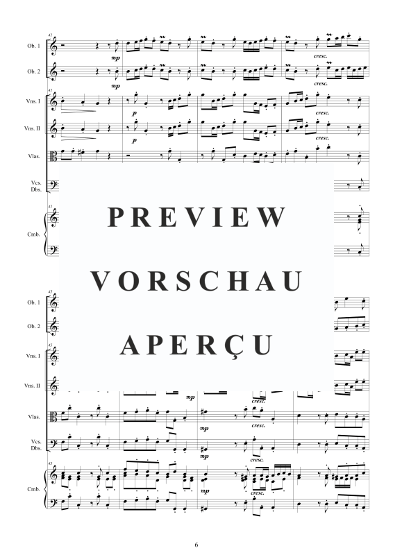 Produktgalerie: Seite 7 von 11 Concerto No.9 in C-Dur Op.9, , 2 Oboen Solo, Streicher Ensemble und Cembalo BC