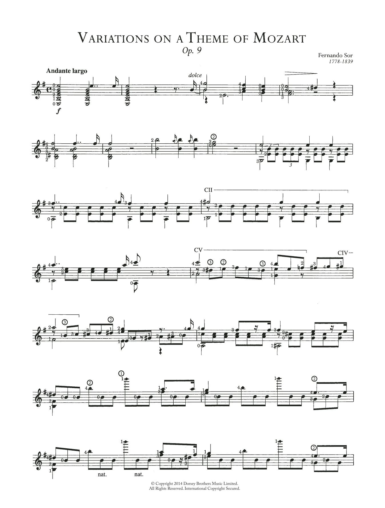 Produktbild zu: Variations On A Theme Of Mozart Opus 9
